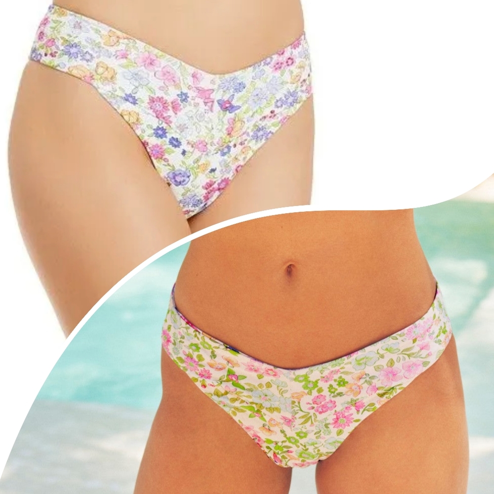 LSF X Hurley Reversible Sunny Meadow Cheeky Bottom in Passion